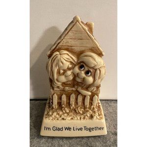 Vintage 1979 Russ Berry and Company " I'm Glad We Live Together" 5" Figurine